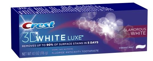 Crest 3D White Glamorous White Teeth Whitening Vibrant Mint Toothpaste