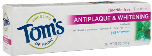 Tom's of Maine Antiplaque and Whitening Fluoride-Free Natural Toothpaste